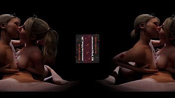 Jouer Vreal 18k double titfuck avec baiser de langue sale - cgi, 3d, trio, ffm, avec Harley Quinn et Alexa