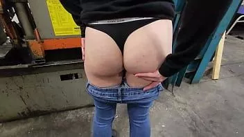 Play Coworker dogged in public at work creampie